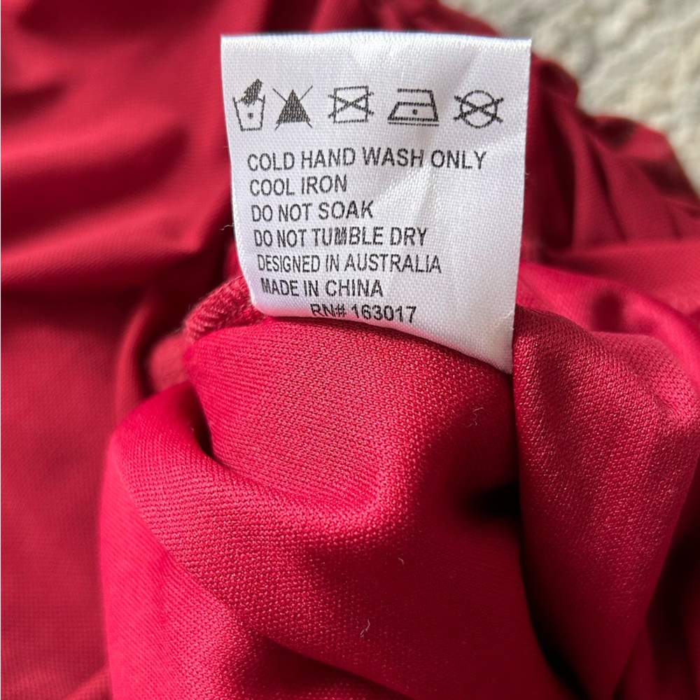 Princess Polly 6 Tara Mini Dress Red Ruched Y2K Spaghetti Strap Mini Bodycon - Picture 11 of 11